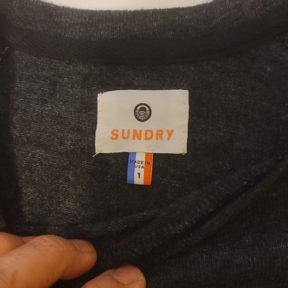 ‎Sundry ColorBlock Striped Raglan Sweatshirt 1 - Picture 6 of 11